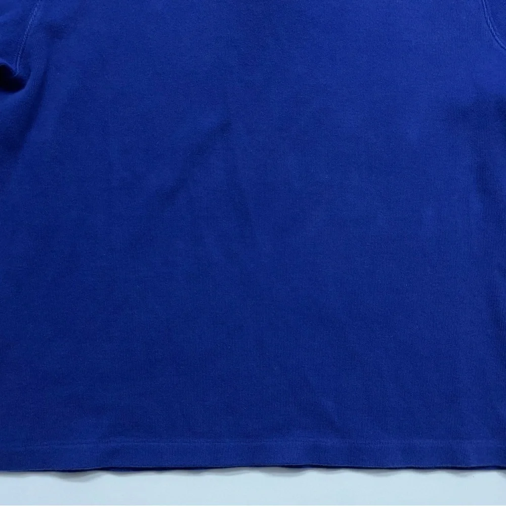 Polo Ralph Lauren 1/4 Zip Sweater Mens Size Large Blue Pony Logo Cotton Designer